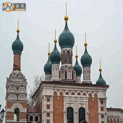 Architecture dome steel frame dome for mosque building