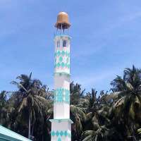 mosque buildings minaret aluminum dome