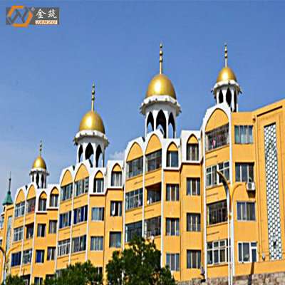 Design prefab steel dome structure aluminum mosque roof